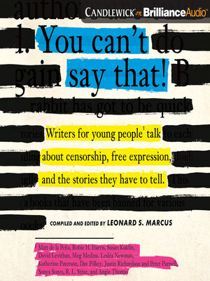 cover image of You Can't Say That!